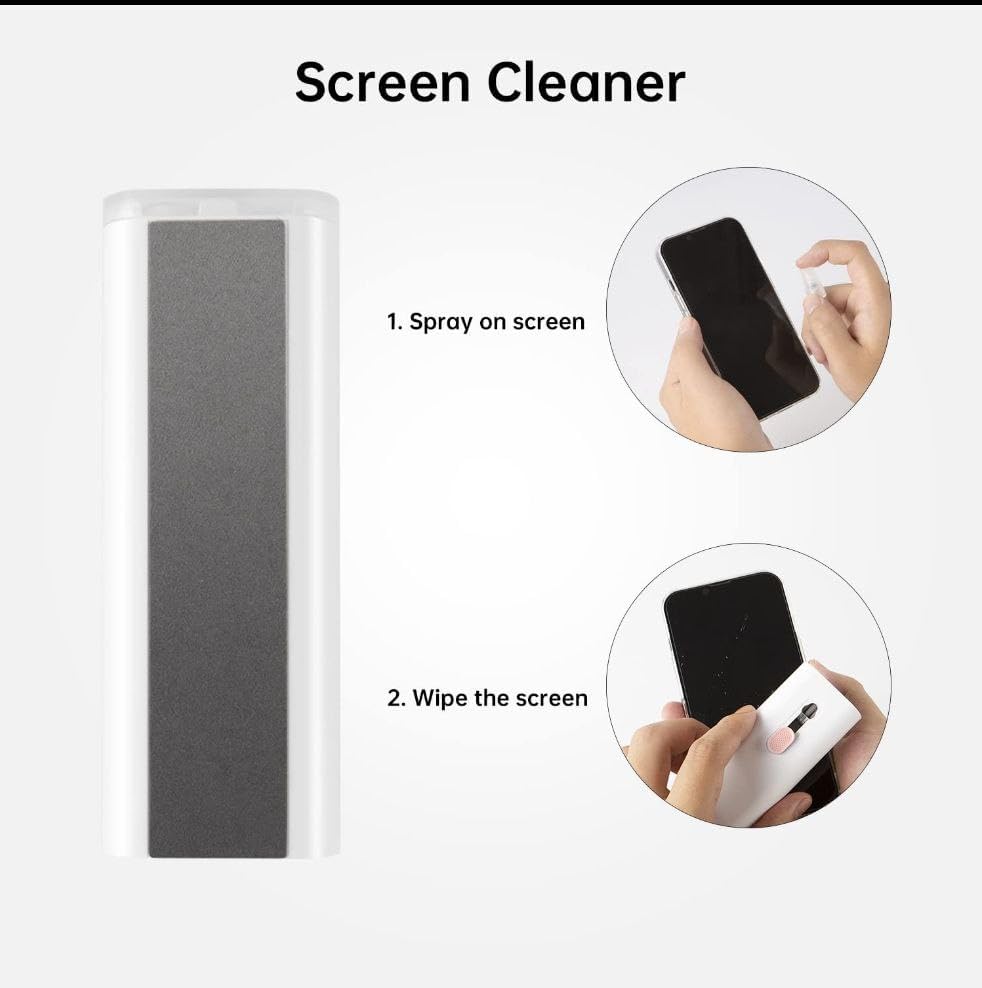 Image of 7 in 1 Laptop Cleaning Kit | Keyboard Cleaning Brush with Keycap Puller, Gap Duster & Spray Bottle | Multi-Function Gadget Cleaning Tools for Laptop, Monitor, Keyboard, Earphones & Electronics