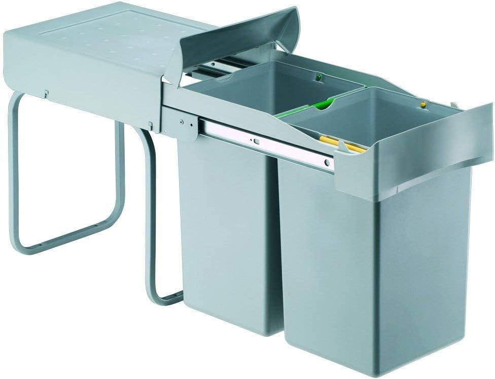 Contenitore Rifiuti Hailo TA Swing 30L - Per Armadi 300mm, 2 Bidoni Da 15L - Foto 8