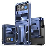 CASESTAR Military Armor Series Case for Samsung Galaxy Z Flip 3，Build-in Kickstand & Camera Protect