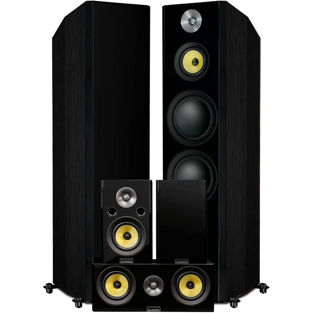 36/mo Finance Fluance Signature HiFi Surround Sound Home Theater 5.0 Channel Speaker System