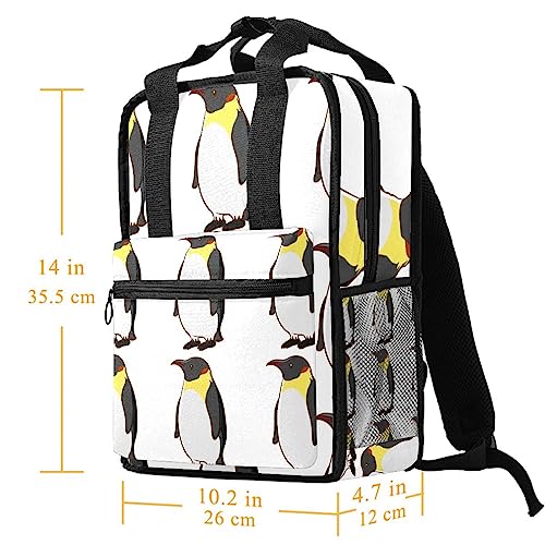 Sac à dos pingouin multicolore enfant avec sangles ajustables confortable - 5