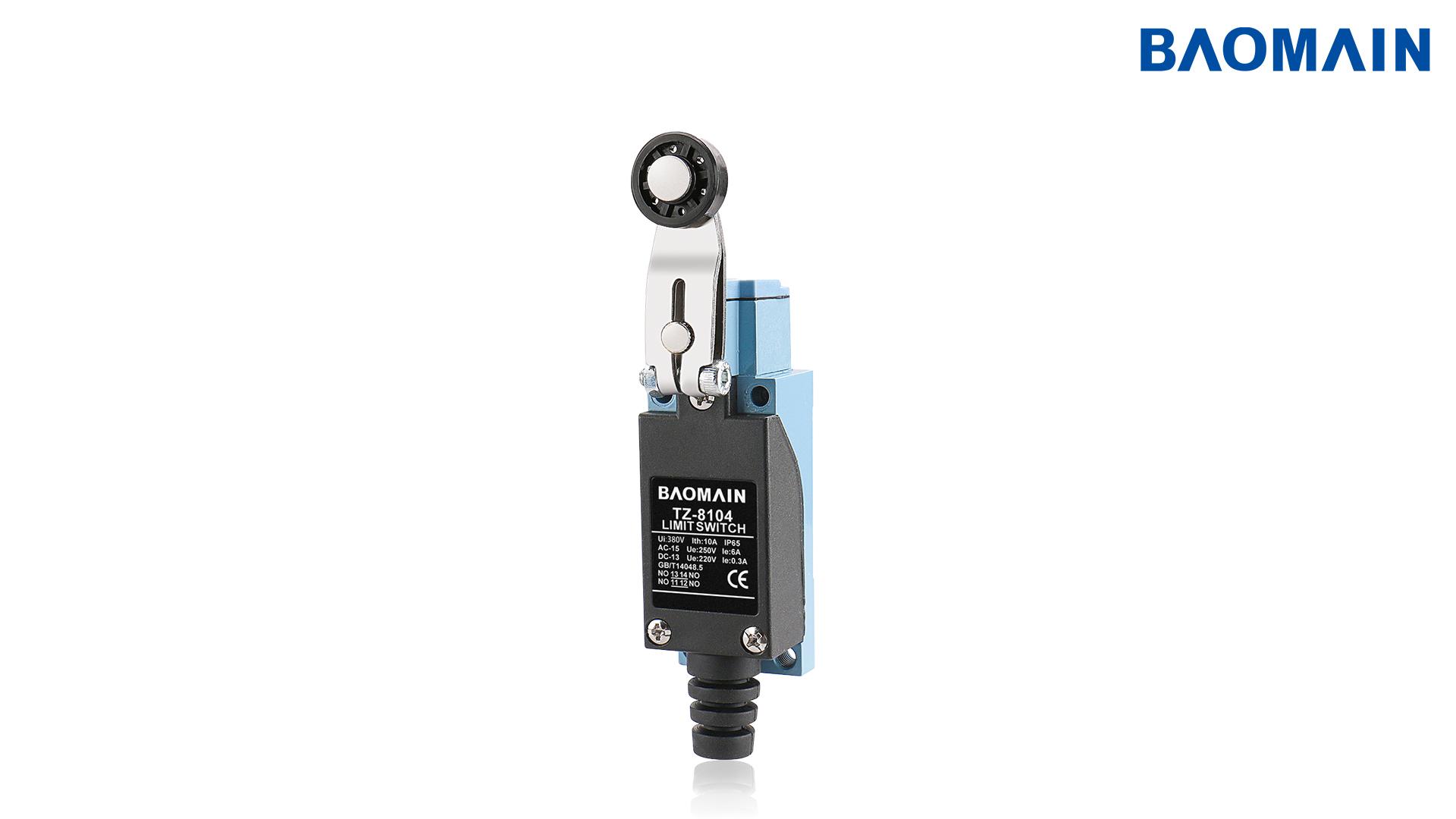 Baomain BM-8104 Limit Switch with Rotary Roller Lever Arm
