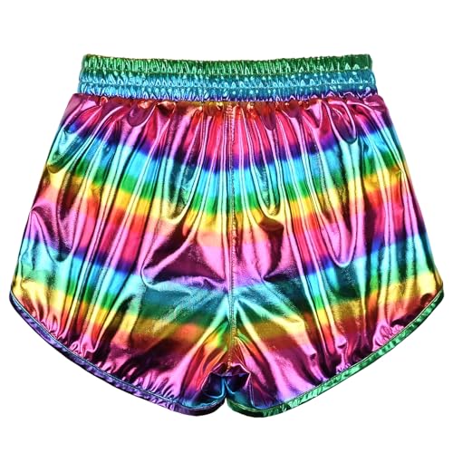 Image of Perfashion Girls Metallic Shorts Sparkly Shiny Hot Pants Gold /Silver /Pink Outfit