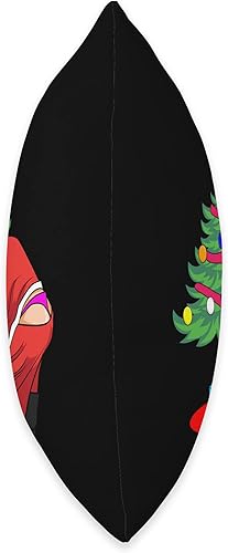 Miniatura 2 de InGENIUS Funny Winter Santa Gifts Divertida almohada para árbol de Navidad de Papá Noel 16 x 16 pulgadas multicolor