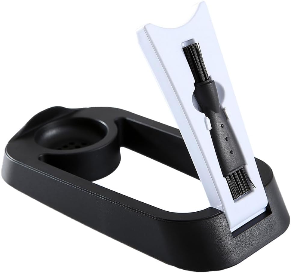 Foldable Electric Shaver Holder Drainage Base with Cleaning Brush for Men’s Shaving Accessories Portable Razor Stand for Travel and Home Use