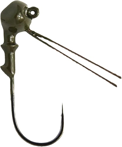 Miniatura 2 de Tackle HD Paquete de 3 cabezas de plantilla Stealth HD, plantillas de pesca sin malas hierbas con anzuelos de pesca, ganchos de fútbol pesados,