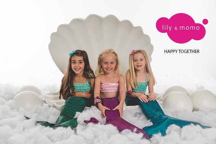 Miniatura 3 de Mermaids Forever - Pinzas para el cabello, color rosa y aguamarina, accesorios para el cabello para niñas, pinza de cocodrilo, adecuadas para todo