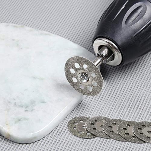 KINDPMA 32Pcs Mini Diamond Cutting Disc Glass Cutting Disc Diamond Cutting Wheel Cut Off Discs for Dremel Rotary Tool with Mandrels 16/20/22/25/30/40/50/60mm for Metal Glass Porcelain Gem Stones 7 KINDPMA 32Pcs Mini Diamond Cutting Disc Glass Cutting Disc Diamond Cutting Wheel Cut Off Discs for Dremel Rotary Tool with Mandrels 16/20/22/25/30/40/50/60mm for Metal Glass Porcelain Gem Stones - Image 7