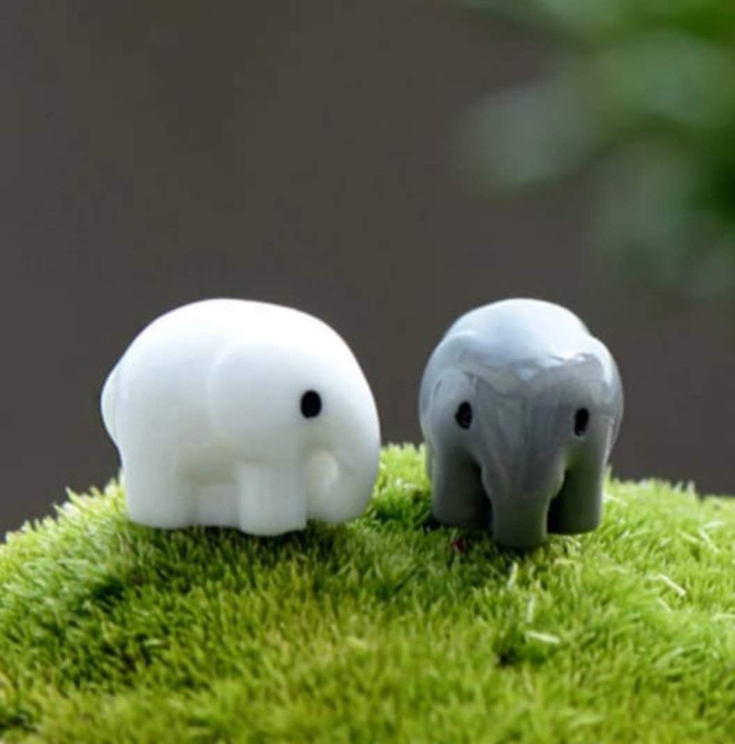 Bloom Bagicha Miniature Elephant Tray Gardening/Fairy Garden/Terrariums/Landscaping/Craft Model Work - Set of 2 pcs-image-42