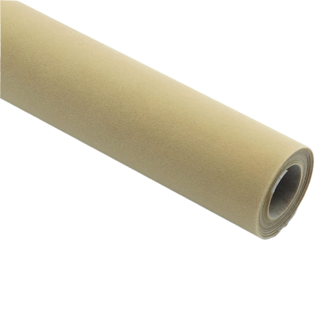 Self Adhesive Felt,Self Adhesive Velvet Flock Liner, for Drawer Dresser Cabinets(Khaki,1.5 * 0.5 m)