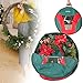 Christmas Wreath Storage Bag with Handles (24" x 6") - Water and Tear Resistant, Heavy Duty Woven Construction