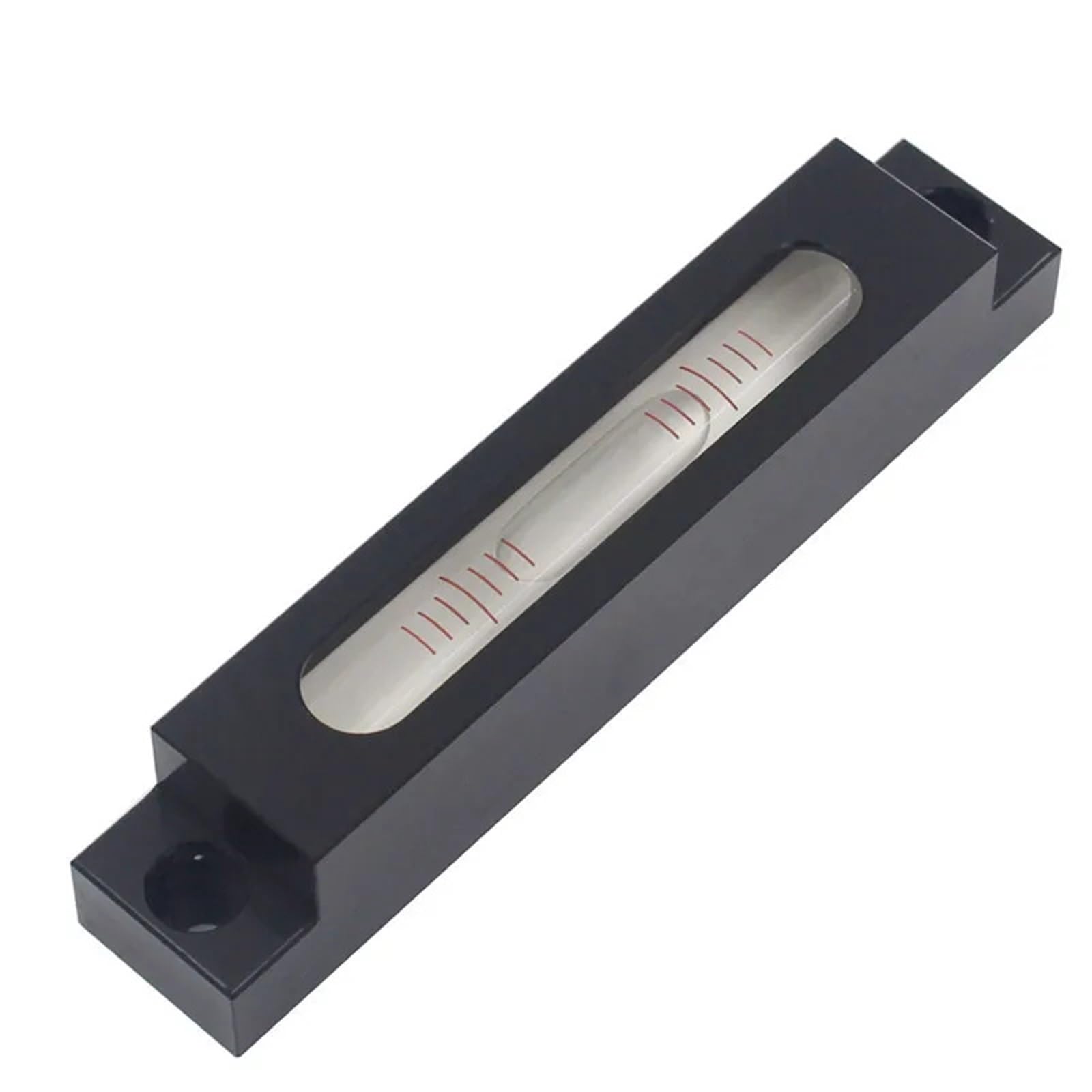 Ziubmvdyc White 0.05 High Accuracy Mini Long Strip Horizontal Spirit Level 105X19x19mm(White 0.05)