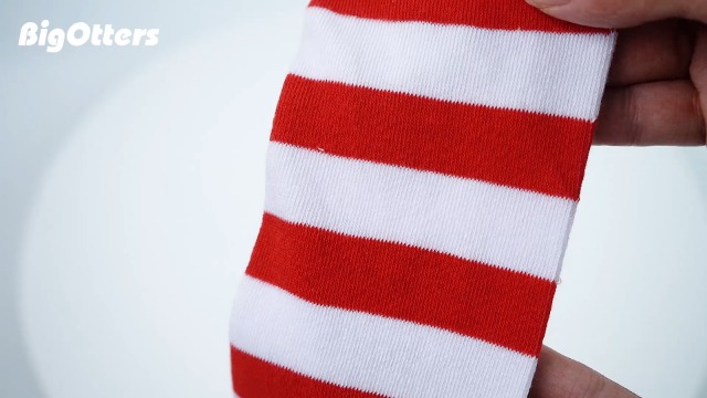 Amazon.com: BigOtters Red and White Striped Knee Socks & Long Arm