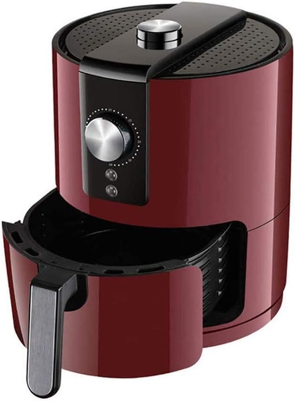 3.5 QT 1400W Electric Stainless SteelAir Fryer No Oil Toaster Oven Deep Chicken Pizza Cooker Preheat & Knob Control