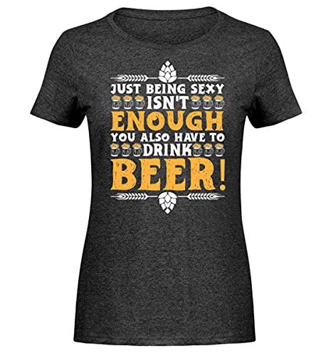 T-Shirt Sexy ISN Femme Gris S generisch - Haut Décontracté