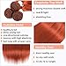 REMY Hair Brazilian Virgin 100% Human Hair Bundles Orange #350 color Hair Extension 20 Inch Straight Hair Extensions Weave Hair Human Bundles