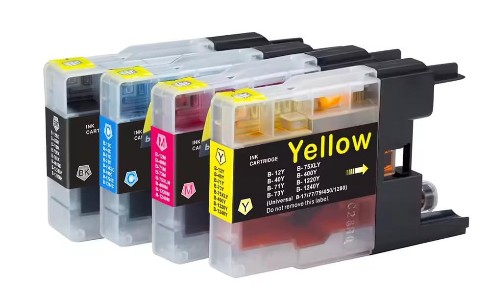 NexNova® LC73 Ink Set Compatible with Brother 4 Pack Compatible with MFC-J6910CDW/J6710CDW/J5910CDW/J825N/J955DN/J955DWN/J705D/J705DW/J710D/J710DW/J810DN/J810DWN/J825DW/J840N
