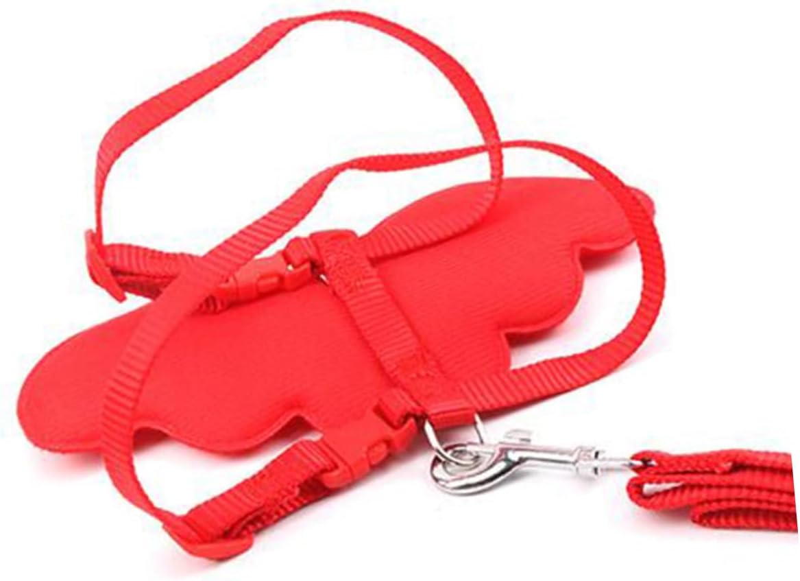 Pet Leash h Shaped Chest Strap Breathable Design for Cats and Kittens Red for Outdoor Use and Training