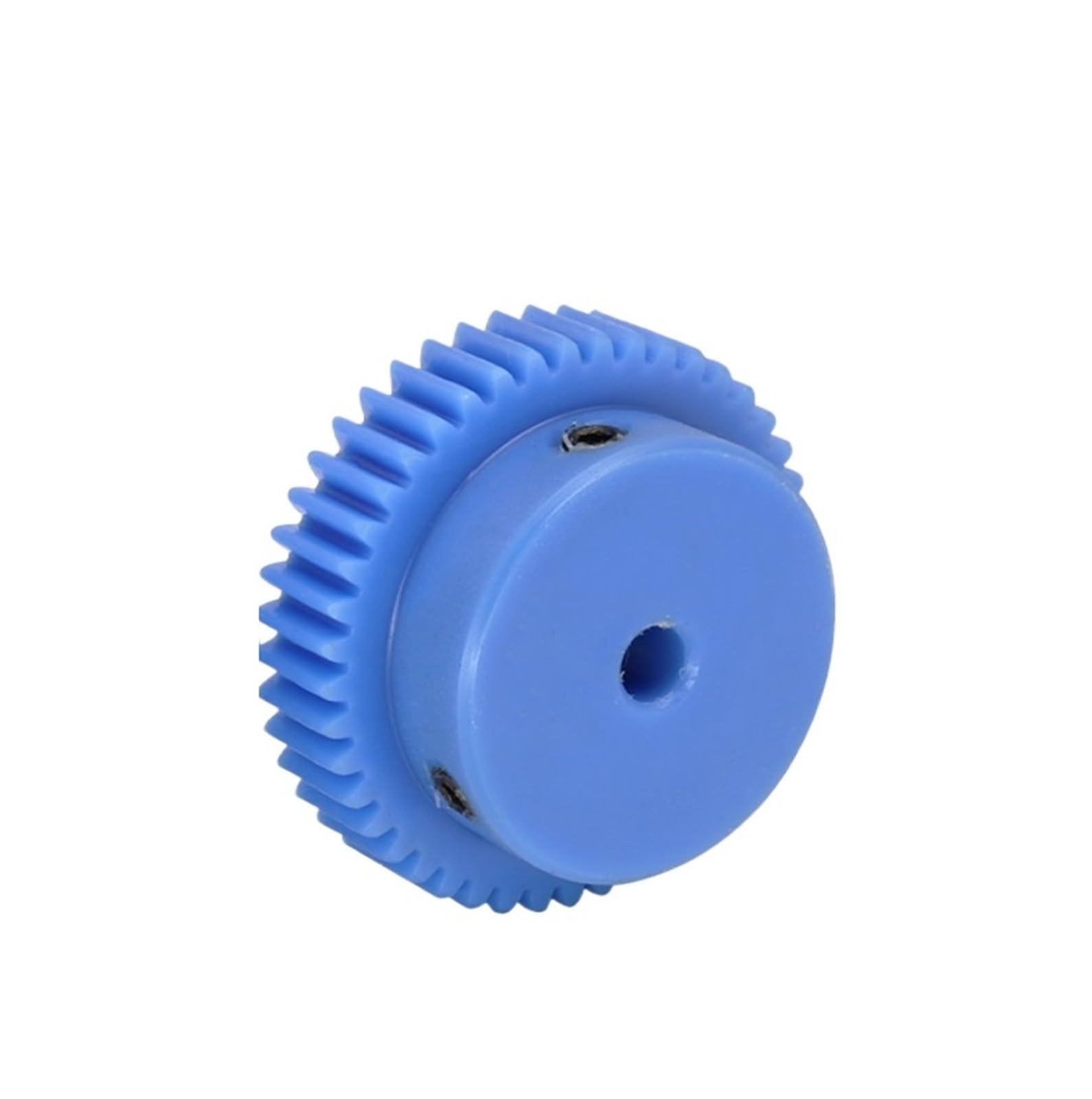 Bevel Gear Pinion Hardware Mechanical Plastic Gear 1M-45T/48T Teeth Pitch 3.14mm Teeth Height 10mm Blue Motor Gear Transmission Parts Bore Size 6/8/10/12/14/15mm(16mm-48 Teeth)