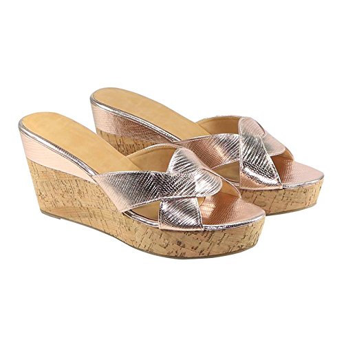 Buy HABIT Womens Pink Wedges at Amazon.in