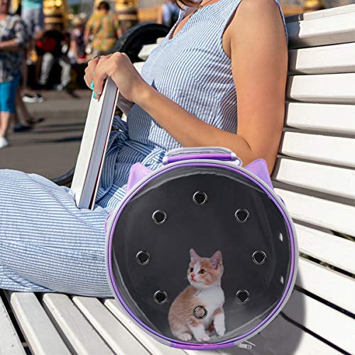 KESYOO Mochila para animais de estimação, bolsa transparente para filhotes de cachorro, mochila tran