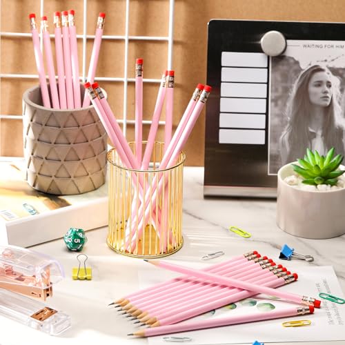 Pack de 48 lápices de madera redondos Outus 2 HB con borrador miniatura 2
