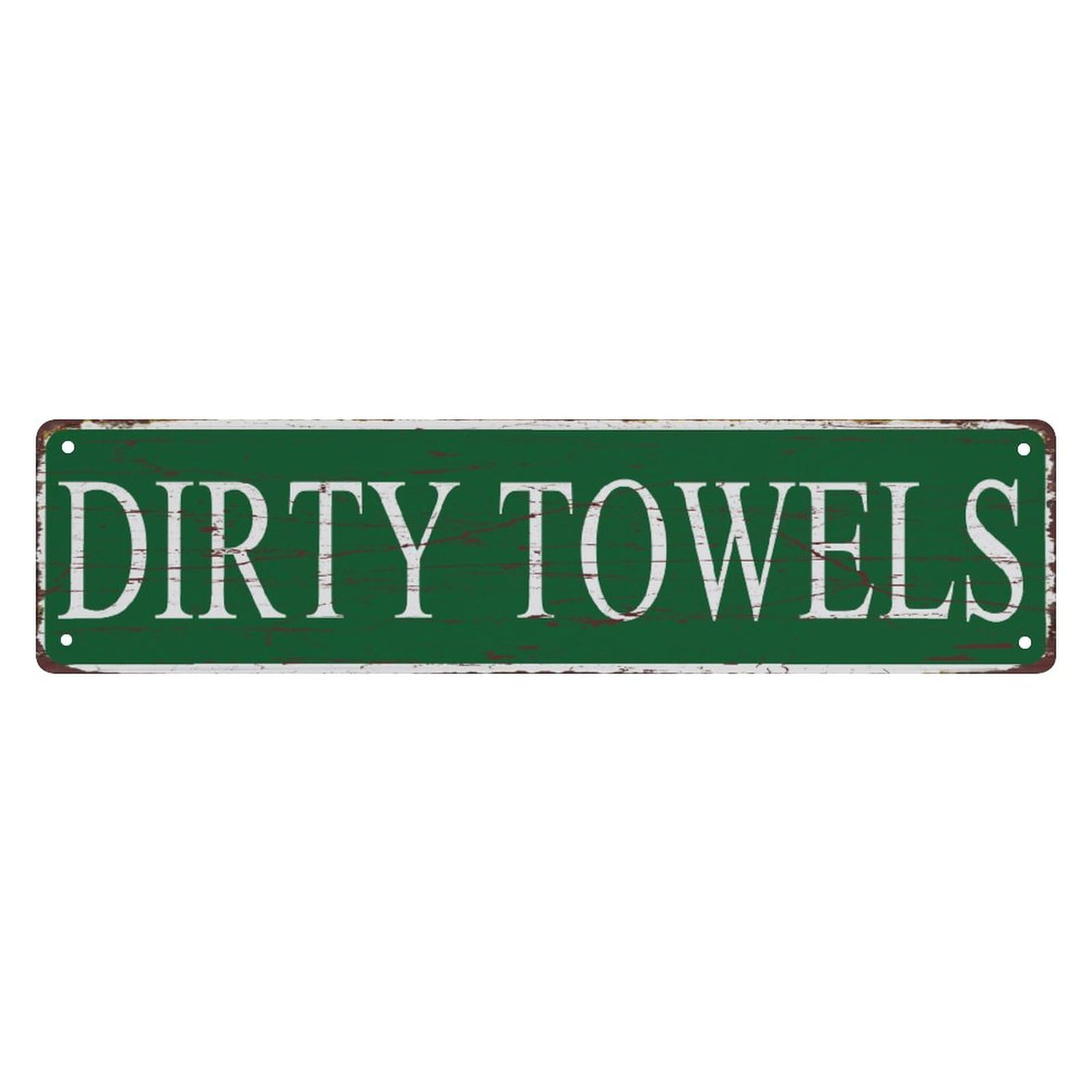Dirty Towels Tin Sign,4x16 Inch Vintage Aluminum Sign Man Cave Bar Home Wall Decoration