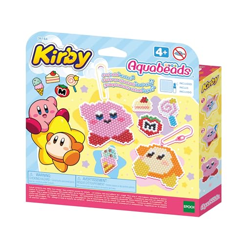 Aquabeads - Kirby Keychain Craft Kit - Arts & Crafts Bead Activity Toy 35164