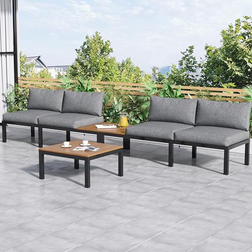 BARONAGE Outdoor Patio Backyard, Furniture Garden Lounge Set for 4 ...