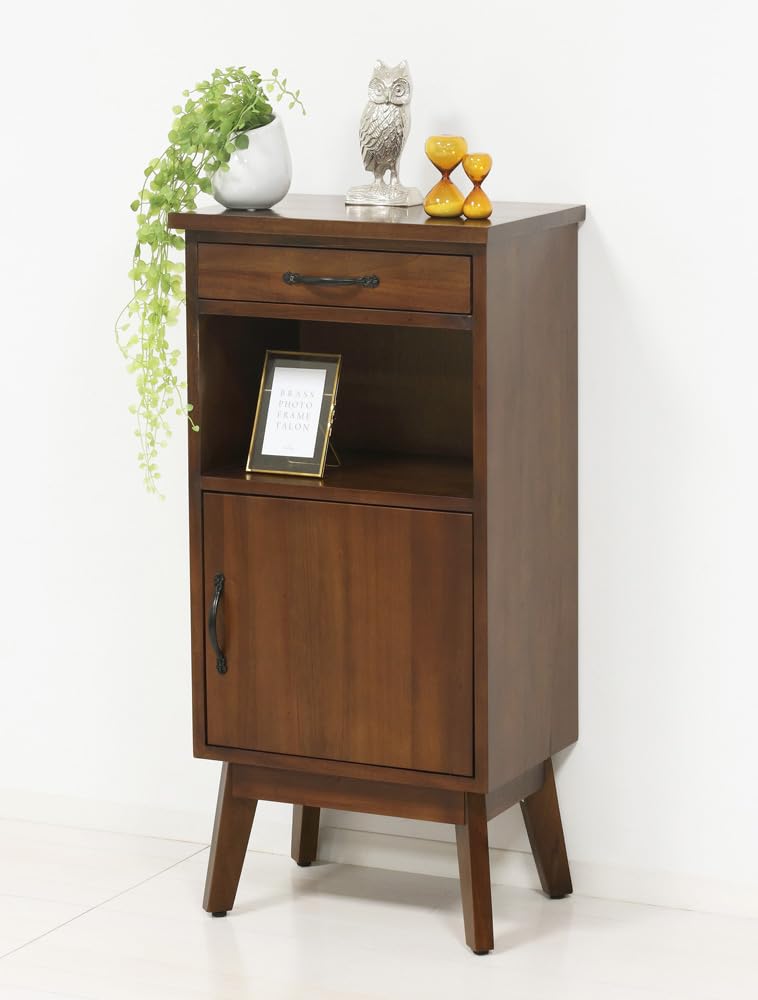 Amazon｜クロシオ(Kuroshio) 電話台 マホガニー 天然木 高さ87.5cm