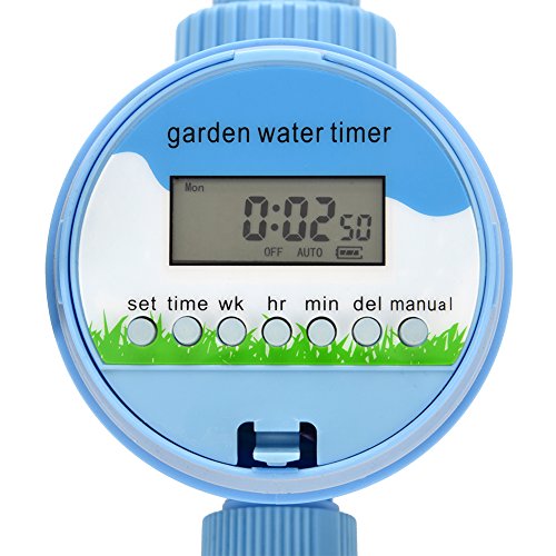Automatic Electronic Water Timer, Rain Sensor Digital Garden Watering Timer Irrigation Controller Watering Home Garden Irrigation Watering Control System
