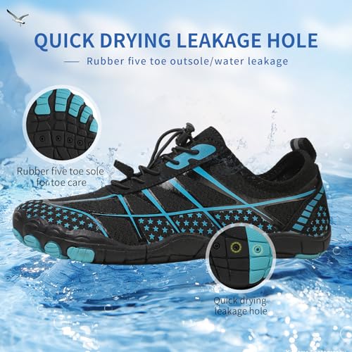 Image of Hike Barefoot Shoes for Womens Men Footwear,Pro Healthy&Non-Slip Water Shoe for Women Men, Wide Toe Running Shoes Boots Sneakers Unisex Designed for Walking,Running&Swimming Yoga, and Water Sports