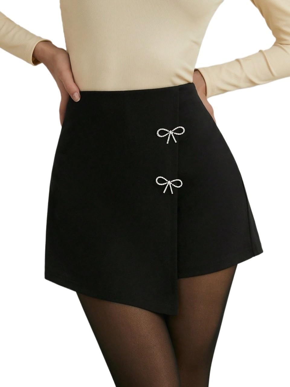 Women's Summer Trendy Comfy Women's Solid Color High Waist Casual Skort