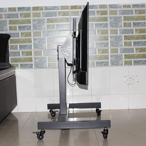 Soporte móvil para TV de piso con ruedas ajustable 0-90° miniatura 5