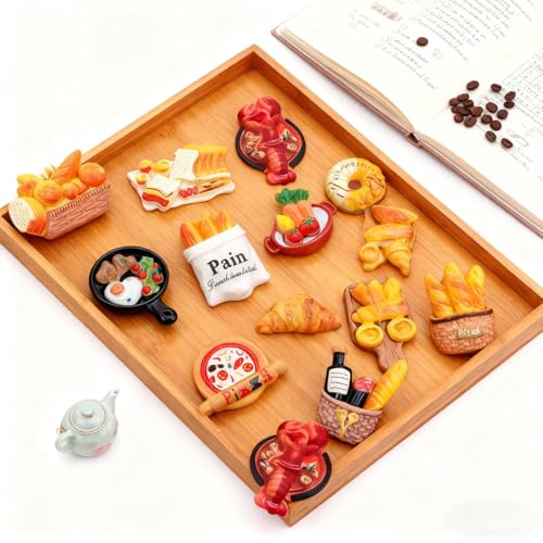 Set 12 imanes decorativos de comida 3D para cocina miniatura 1