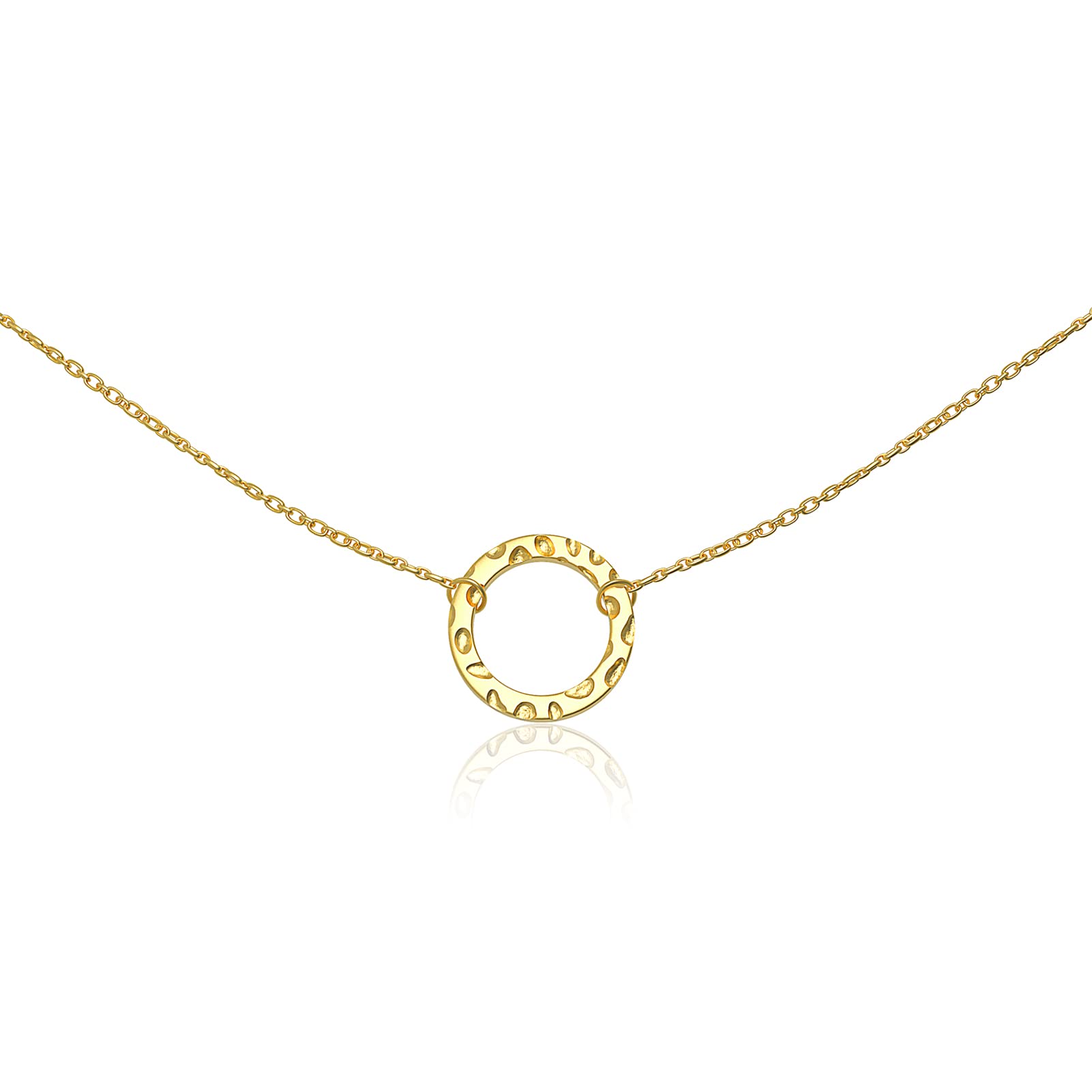 LdurianGold Karma Necklaces - 14K Dainty Gold Plated Layering Chokers Necklaces Set Multilayer Delicate Necklace Trendy Adjustable Long Layered Necklaces for Women