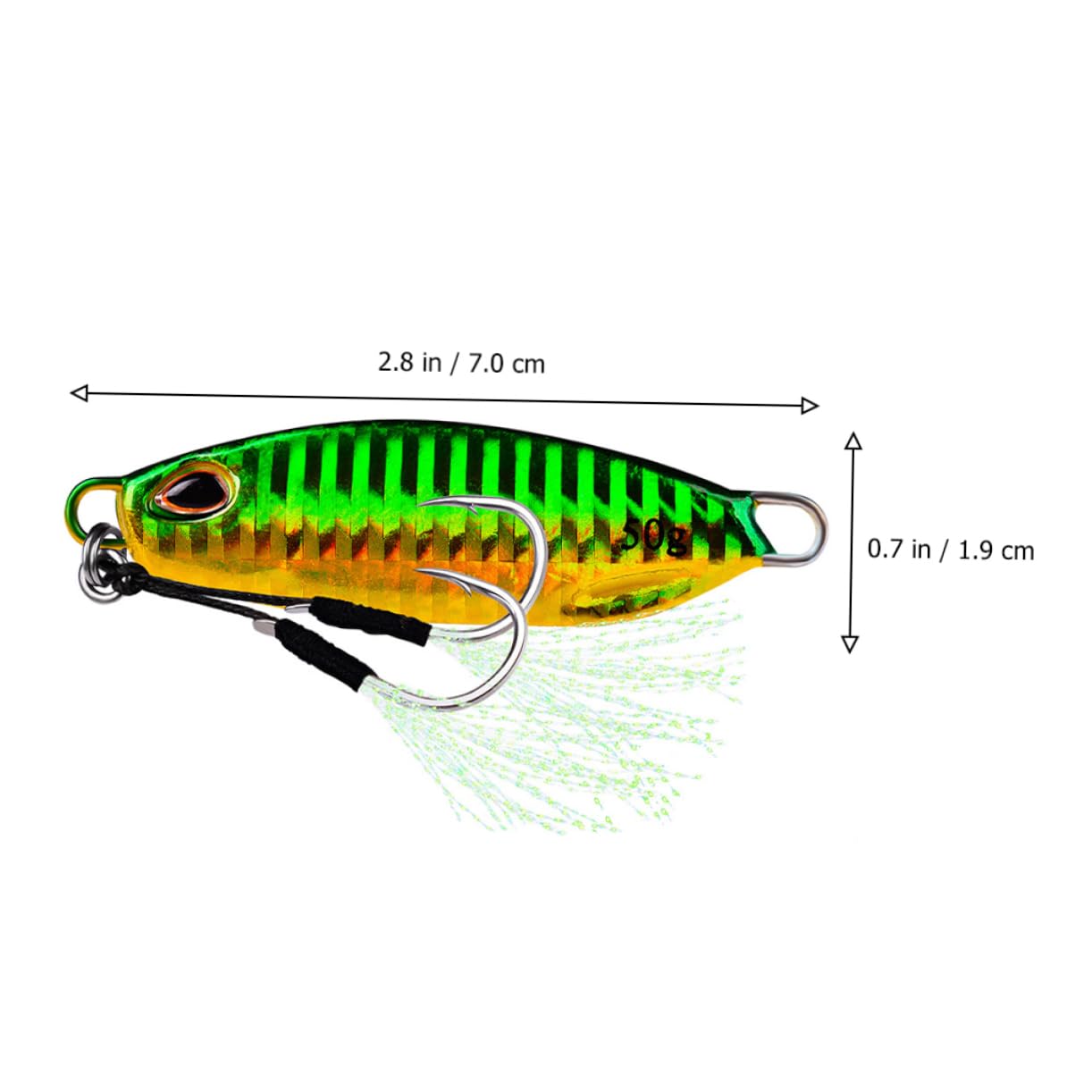 Toyvian Esche Metalliche a Forma di Pesce 5 Pezzi per Pesca All'aperto | Design Riflettente, Riutilizzabili e Resistenti All'usura, Sistema di Trasferimento della Gravità, Set da 5