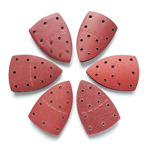 40 Pcs Bond Abrasive Sanding Sheets Mouse Sandpaper Hook and Loop, Assorted 8