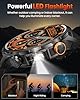 Smartwatch Herren mit 1000mAh Akku/LED Taschenlampen, 1.91" AMOLED 5ATM Smartwatch Militär Fitness Tracker mit Telefonfunktion, 113 Sportmodi Sportuhr/24/7 Herzfrequenz/Schlafmonitor/SpO2/iOS Android