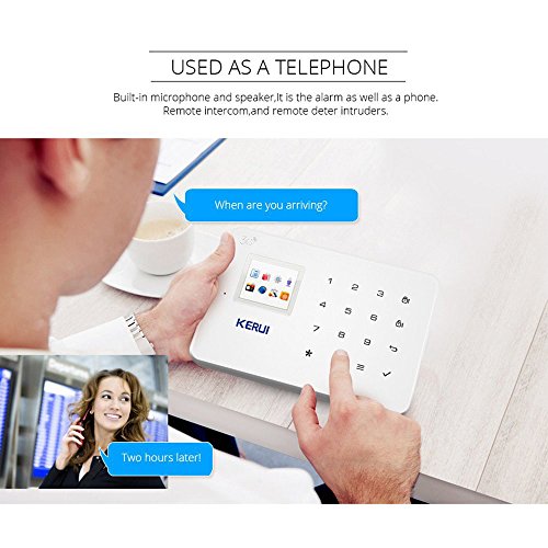 GSM 3G Alarm System Kit - KERUI G183 Wireless WCDMA DIY Home and Business Security Burglar Alarm System Auto Dial Easy to Install,APP Control by Text,not support wifi and/or Landline - Thumbnail 4