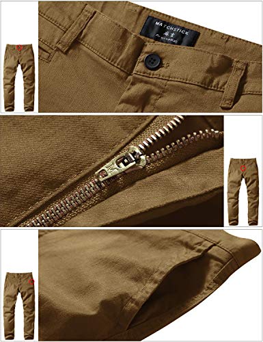 Image of Match Men's Regular Fit Comfort Stretch Casual Chino Pants