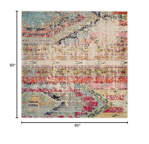 Tapete decorativo Boho Shawby Chic 5x5 pies miniatura 2