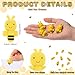 Fuyoooo 18 Sets Bee Gifts Christmas Gift for Student Bee Notebook Inspirational Notepads Pencil Mini Erasers Greeting Card Classroom Office School Kids Decorate Supplies (Cute)