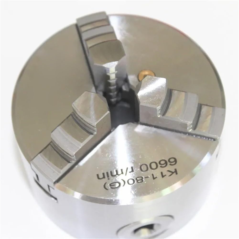 K11-80 uchwyt tokarski 3 cale 3 szczęki samocentrujący 80 mm z kluczem płaskim i śrubami