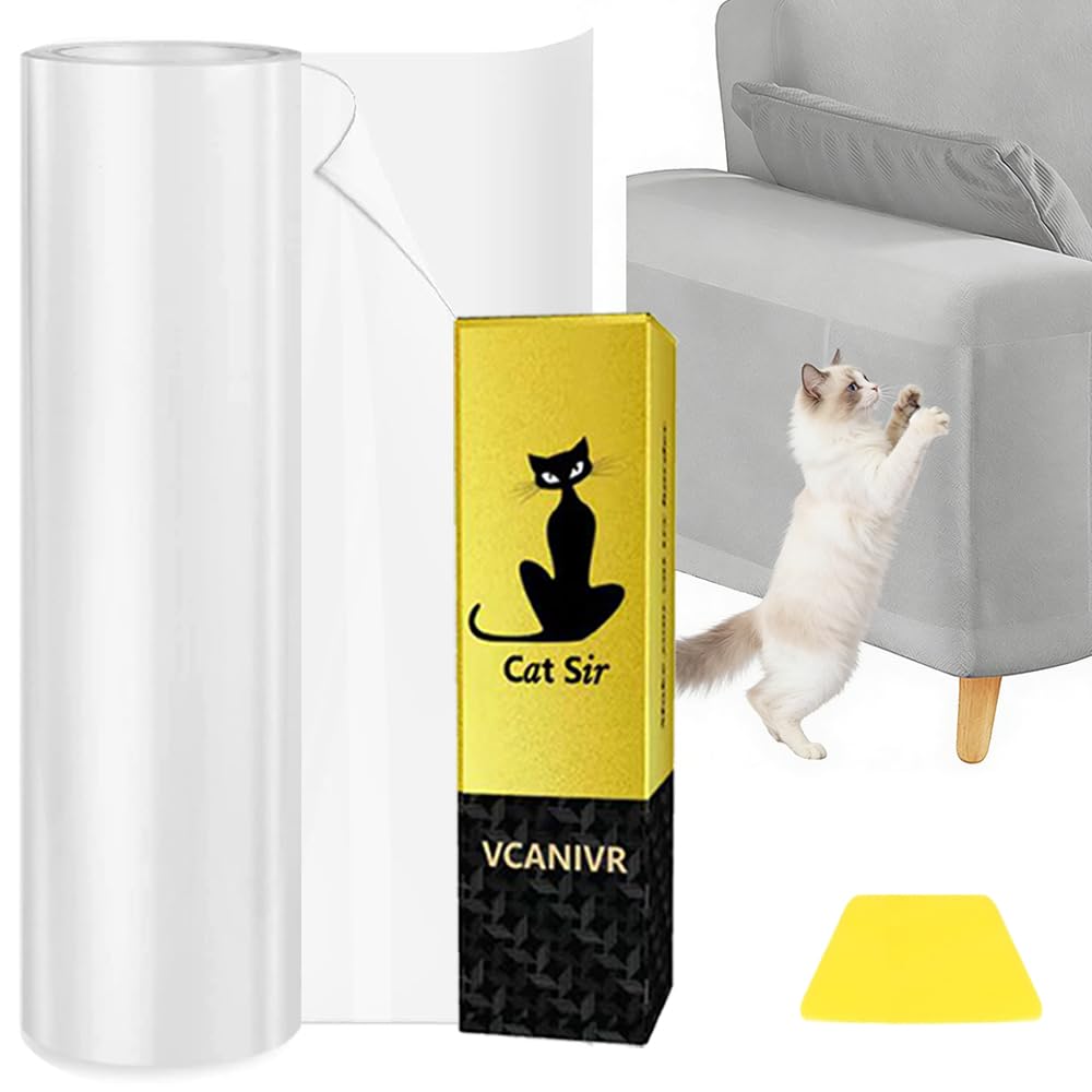 Kratzfolie Katzen Selbstklebend, Katzen Kratzschutz Sofa Transparent Kratzschutzfolie Couch Kratzschutz Katze Katzenfür Möbel Couch Tür Wand Kratzabwehr