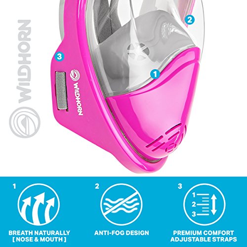 SEAVIEW 180 Degree Panoramic Snorkel Mask- Full Face Design, Panoramic - Thumbnail 5