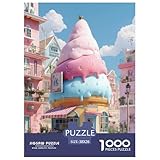 EIN süßer Eisgeschäft Puzzle 1000-teilige Schwer Puzzle Spielzeug Lernspiel Impossible interessant Herausforderungsspielzeug Für Erwachsene Kinder 38x26cm/1000pcs