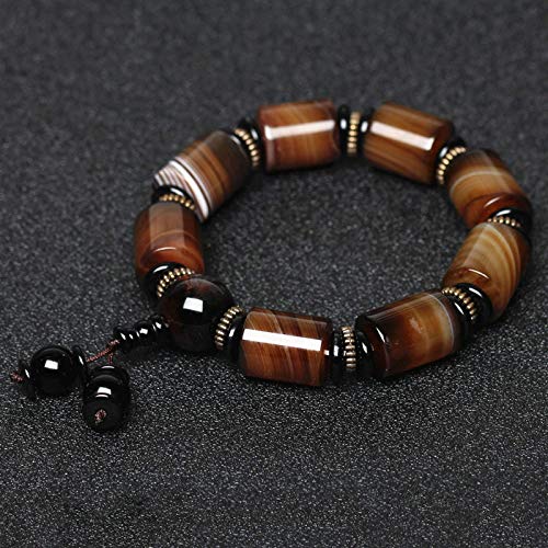 Bracelet en agate, bracelet sardonyx, bracelet bijoux en cristal, cadeaux pour hommes et femmes Cover