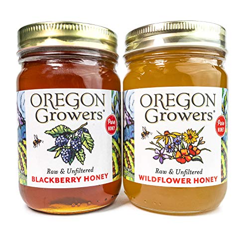 Oregon Growers Honey Duo - Wildflower Honey & Blackberry Honey