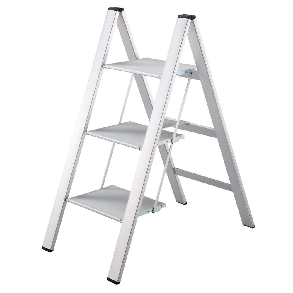 Slim Step 3 Step Black Design Stepstools Stepladder By Hasegawa